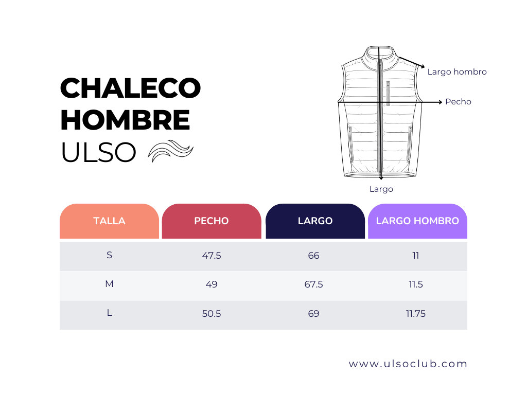 Chaleco Negro Hombre