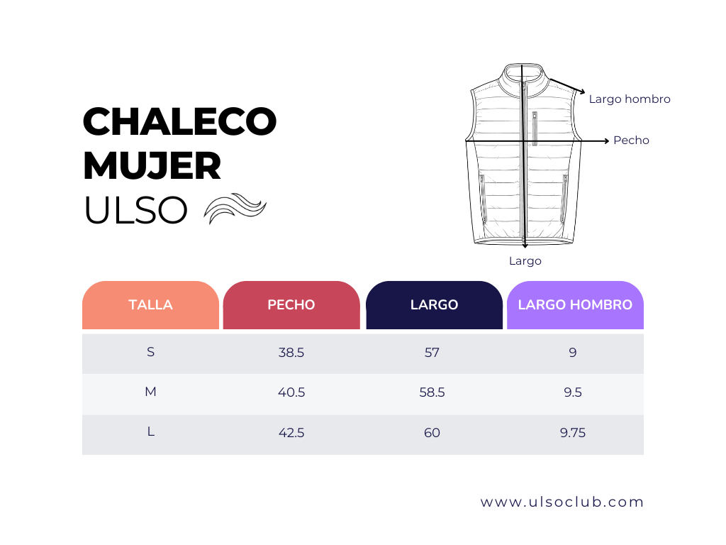 Chaleco Negro Mujer